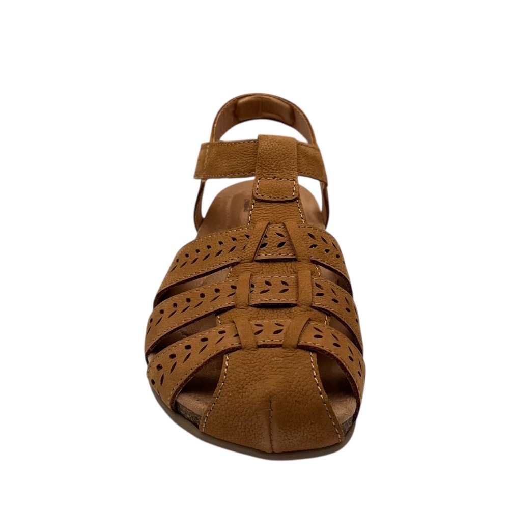 Earth Birdy Women's Leather‎ Fisherman Sandals Size 9.5 Brown-Tan Arch Support - Picture 5 of 12